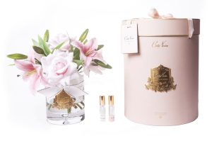 COTE NOIRE LUXURY LILIES & ROSES BOUQUET- PINK - GOLD BADGE