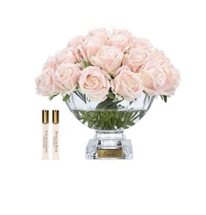 COTE NOIRE LUXURY CENTREPIECE 37 ROSE BUD - CHAMPAGNE PINK- GOLD BADGE