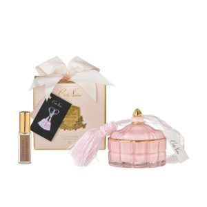 COTE NOIRE ART DECO CANDLE - PINK & GOLD - PINK CHAMPAGNE
